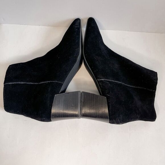 Kensie Leyton Pointed Toe Ankle Suede Booties Size 10 - Picture 5 of 8
